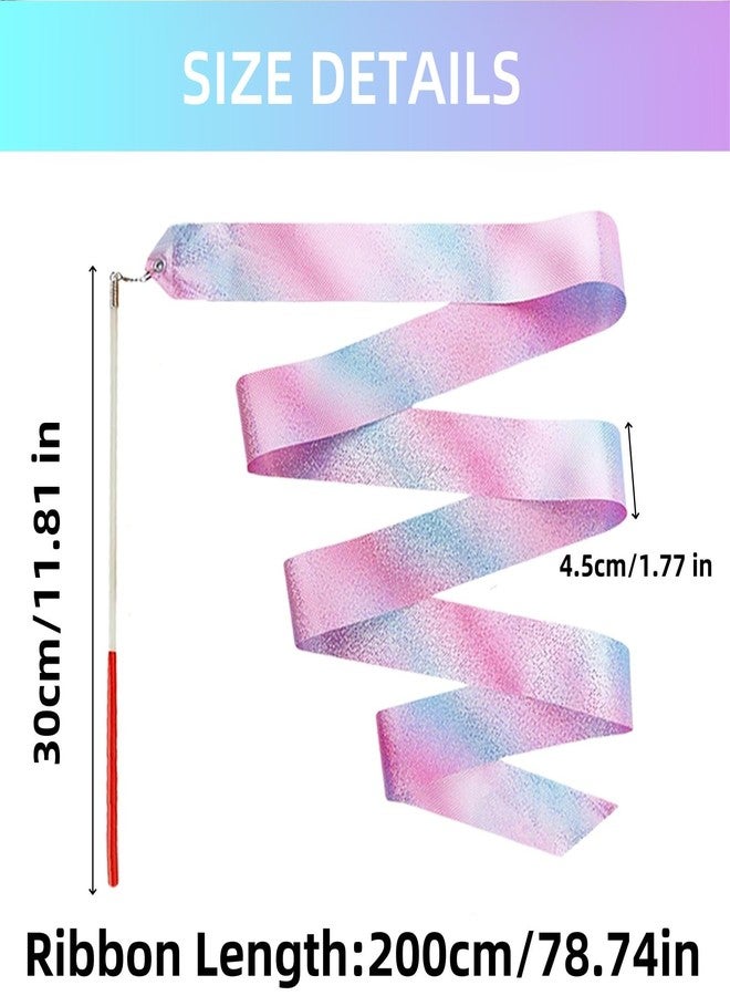 YANMIN Princess Party Favors - 24pcs Dance Ribbon Wand for Kids 4-8 8-12 Princess Mermaid Birthday Party Streamers Decorations Supplies Girls Princess Party Carnival Outdoor Games Goodie Bag Stuffers - Image 2
